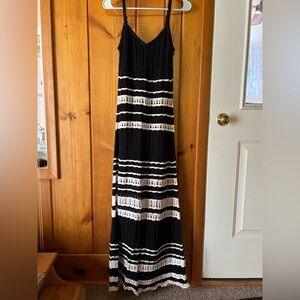 Abercrombie crochet striped maxi dress